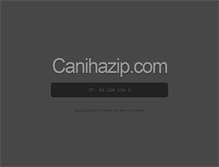 Tablet Screenshot of canihazip.com